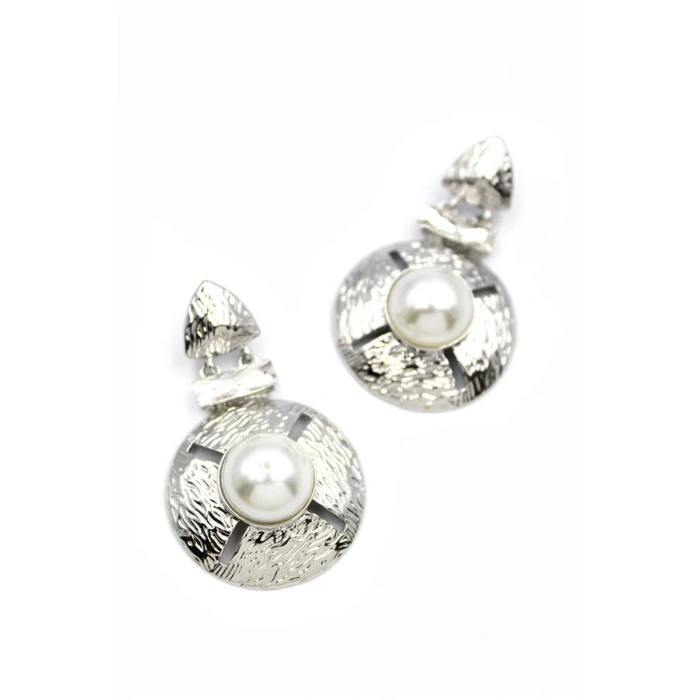 Metal Küpe - Gümüş