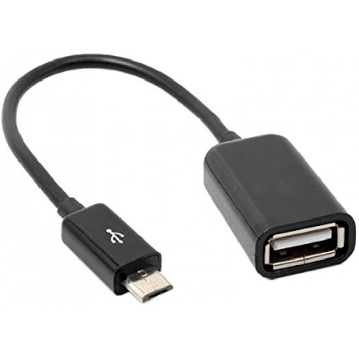 Micro Usb Male Usb Female Otg Data Kablo Çevirici Dönüştürücü-(5775)