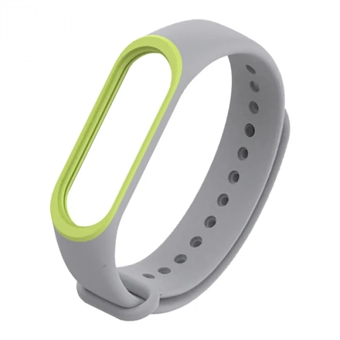 Mijobs Xiaomi Mi Band 3 Mi Band 4 Çift Renk  Silikon Kayış Kordon-(5775)
