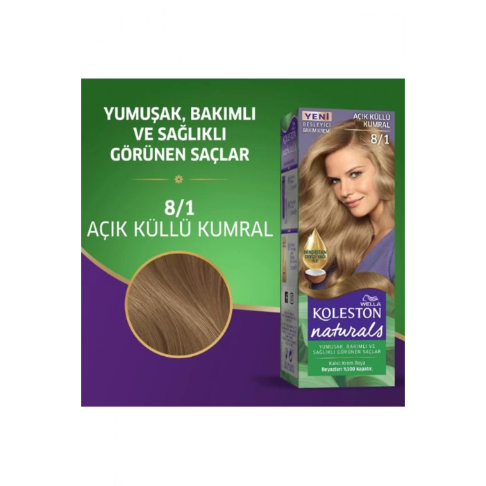 Naturals Saç Boyası Açık Küllü Kumral 8/1