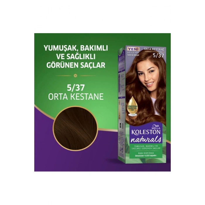 Naturals Saç Boyası Orta Kestane 5/37 2x Paket