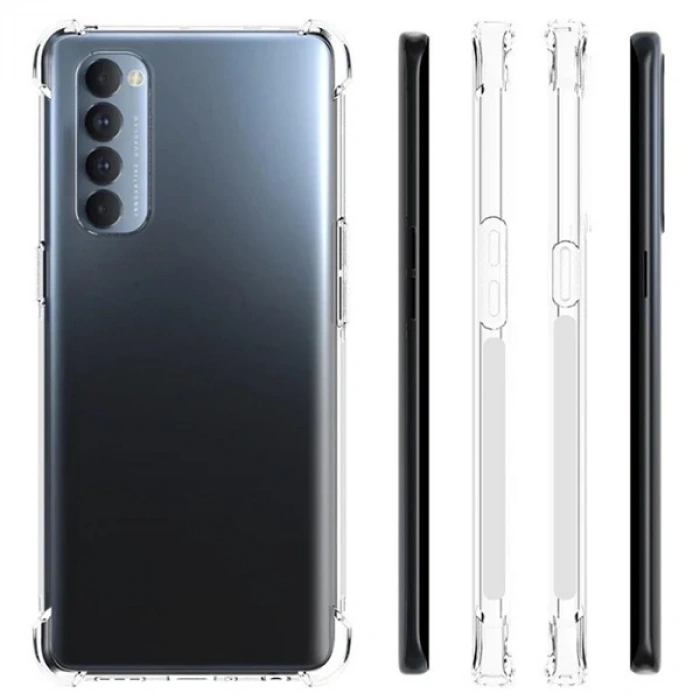 Oppo Reno 4 - 4G Anti-Drop Silikon Kılıf Shockproof kılıf-(5775)