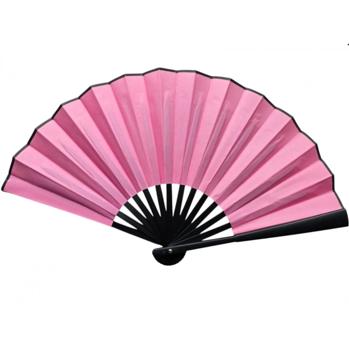 Plastik Kumaş Yelpaze 12li Pembe
