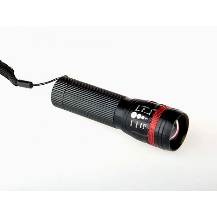 Power Ledli ve Zoomlu 2 Km Menzilli Alüminyum El Feneri (4767)