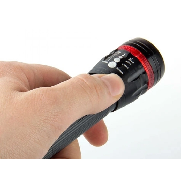 Power Ledli ve Zoomlu 2 Km Menzilli Alüminyum El Feneri (4767)