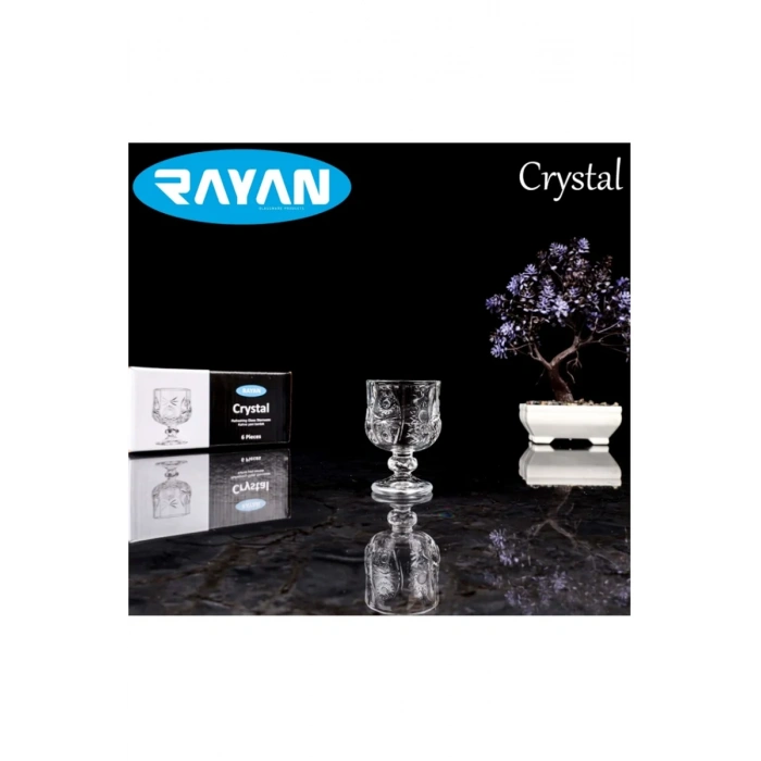 Rayan Crystal 6lı Kahve Yanı Bardak mudanis