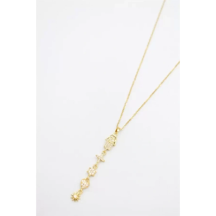 Şans Y Kolye - Altın