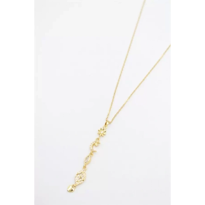 Şans Y Kolye - Altın