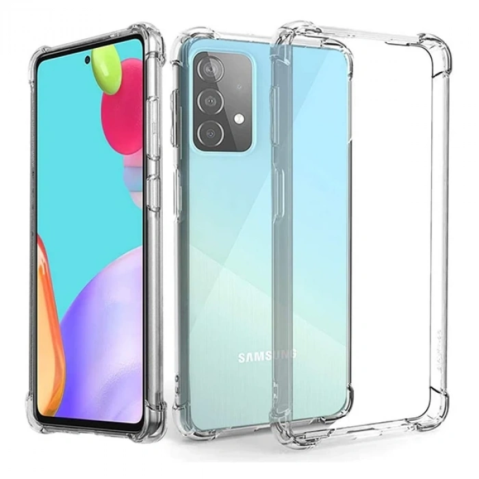 SM Galaxy A52 (A525F) Anti-Drop Shockproof Darbe Emici Silikon Kılıf-(5775)