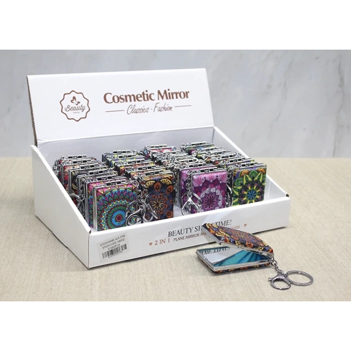 Taşlı El Aynası Anahtarlık Alk3768