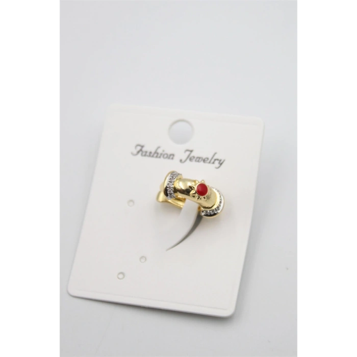 Taşlı Kıkırdak Küpe - Altın