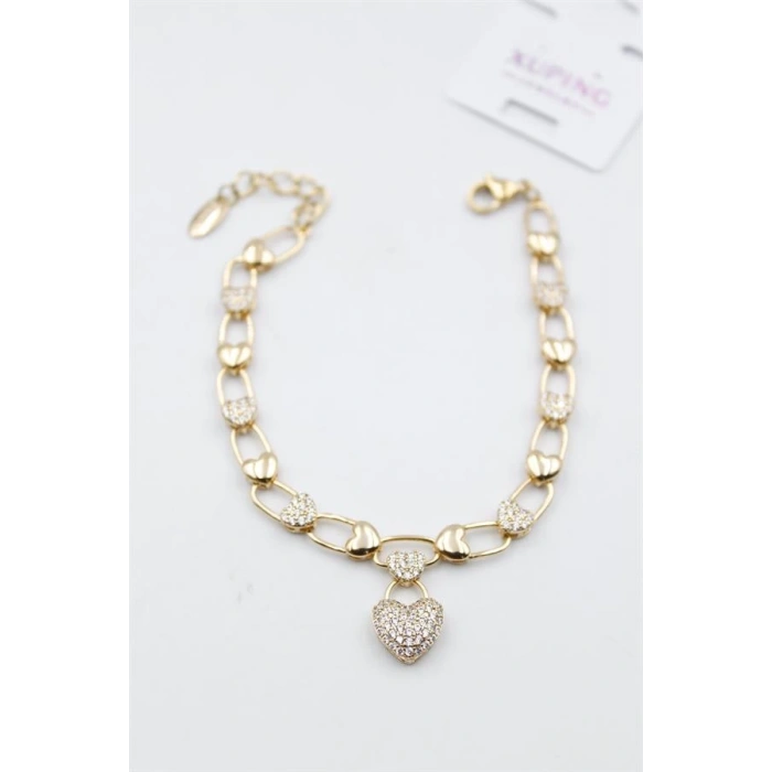 Taşlı Vip Bileklik - Rose