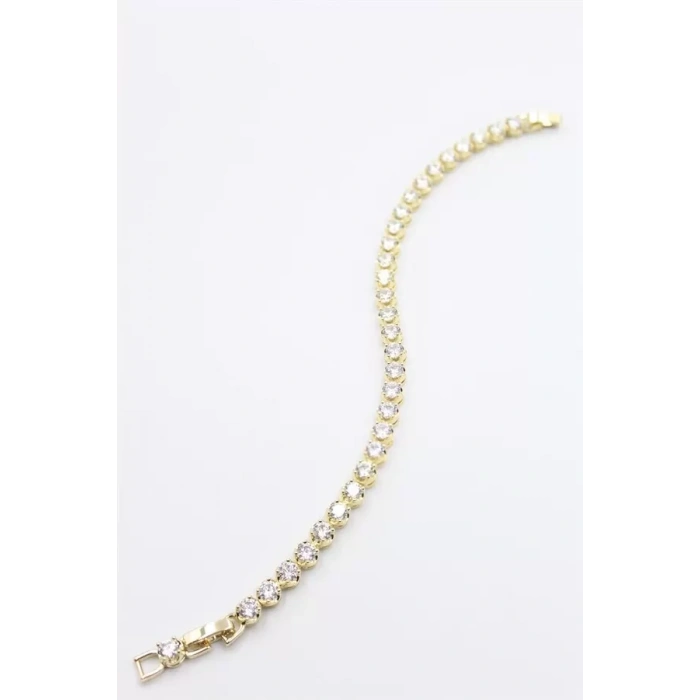 Taşlı Xuping Bileklik - Altın