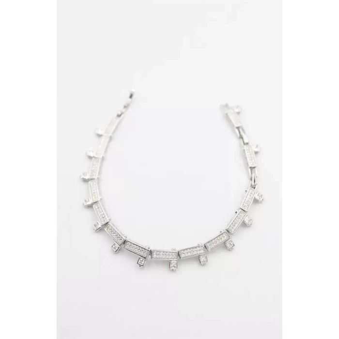 Taşlı Xuping Bileklik - Gümüş