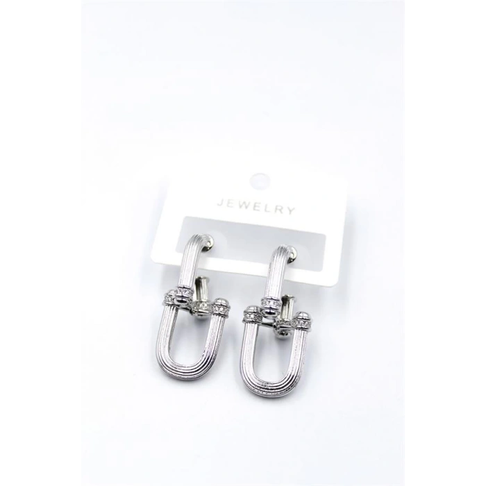 Tf Zincir Küpe - Gümüş