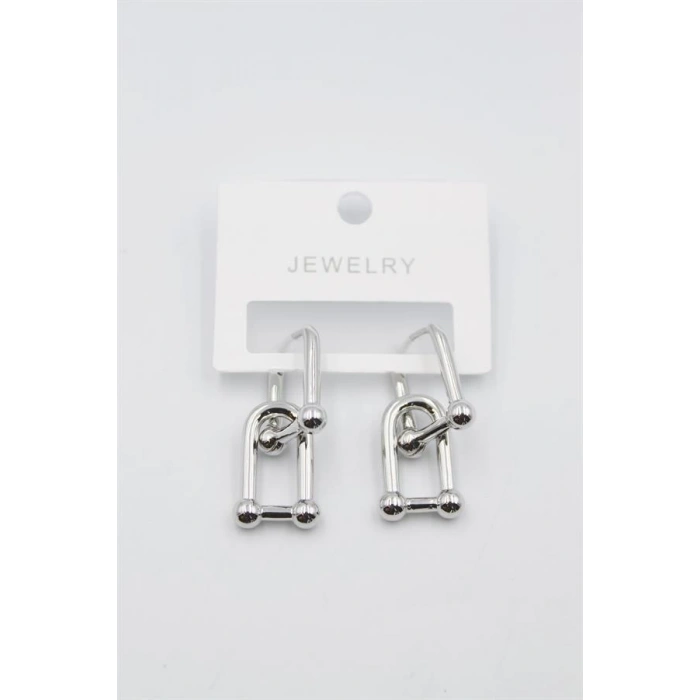 TF Zincir Küpe - Gümüş