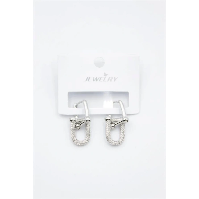 Tf Zincir Küpe - Gümüş