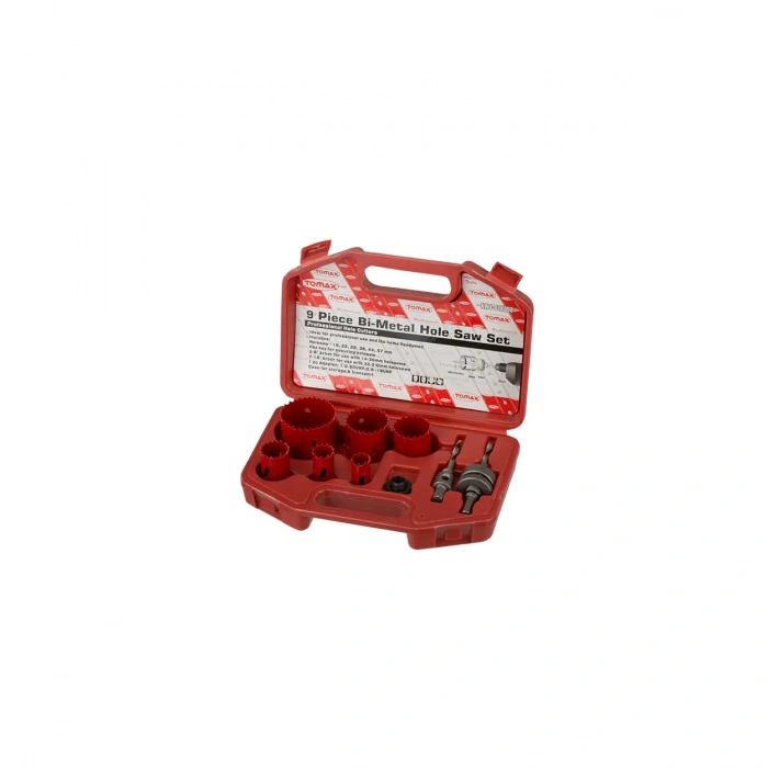 Tomax Bi-metal Panç Takımı - 13`lü Set (19-64 Mm), Ahşap İçin, Çantalı