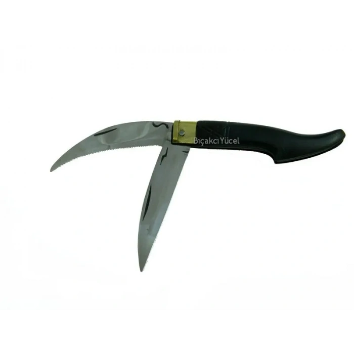 Tosya Küçük Çiftli Testereli Bıçkı Çakı 14 Cm - Plastik Saplı, Manuel