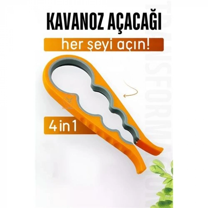 Turk Kavanoz Şişe Açacağı 4 Tip Açacak 4 in 1