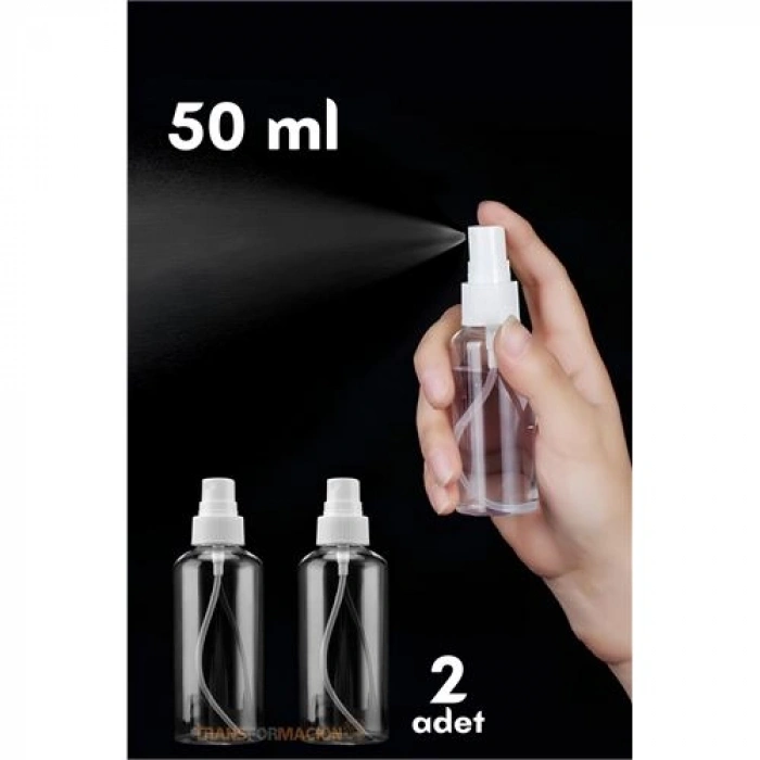 Turk Püskürtücü Boş Sprey Şişe 50 Ml 2 ADET