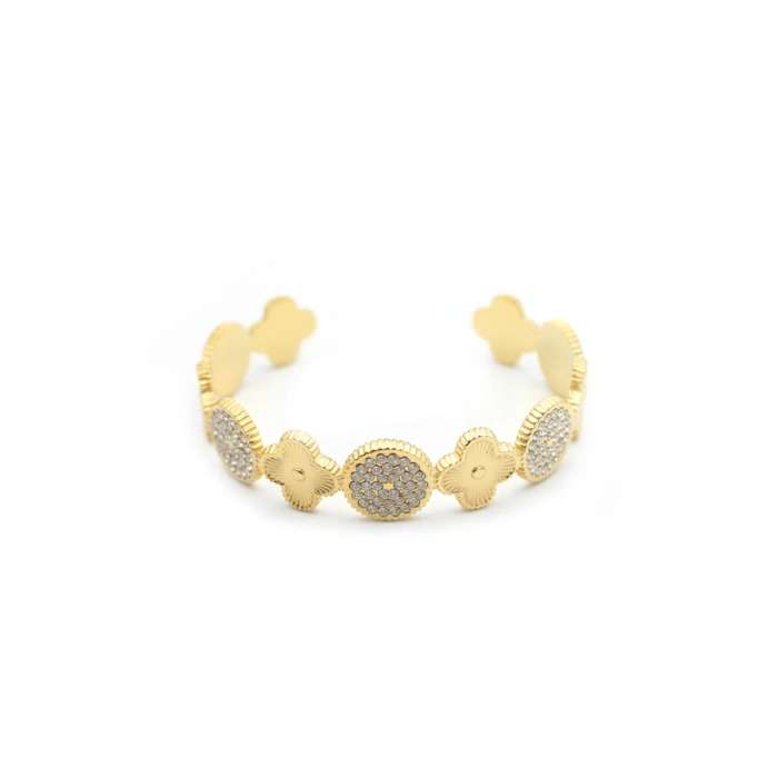 Vc Yonca Bileklik - Altın
