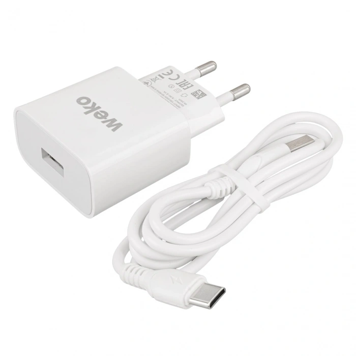 WK-21435 M7 2.1 AMPER ŞARJ BAŞLIK ADAPTÖRÜ + TYPE-C KABLO (NO:3) (4767)