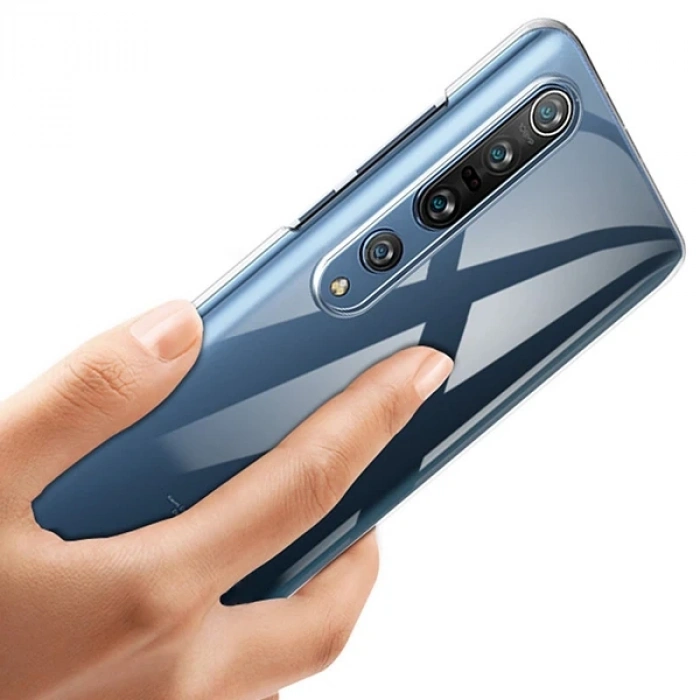 Xiaomi Mi 10/10 Pro Kamera Korumalı Silikon Kılıf-(5775)