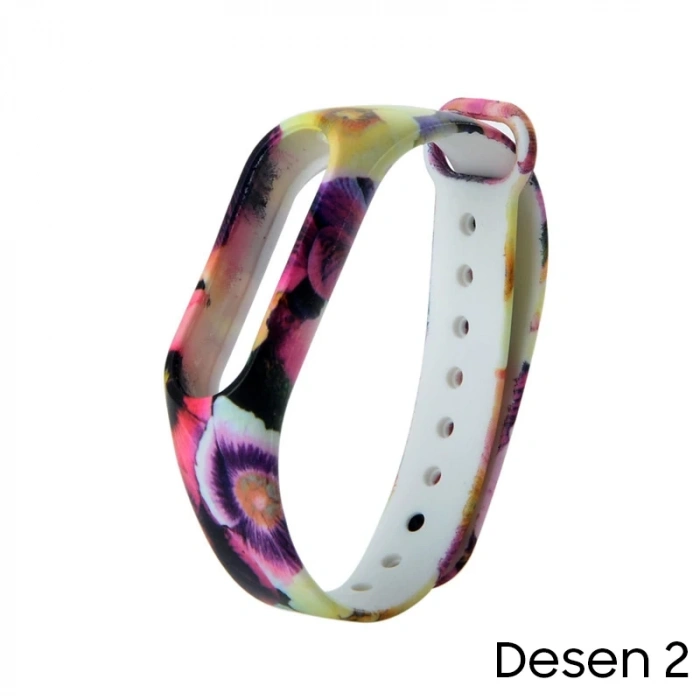 Xiaomi Mi Band 2 Akıllı Bileklik Kordonu Desenli-(5775)