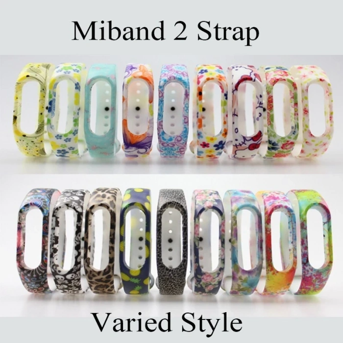 Xiaomi Mi Band 2 Akıllı Bileklik Kordonu Desenli-(5775)