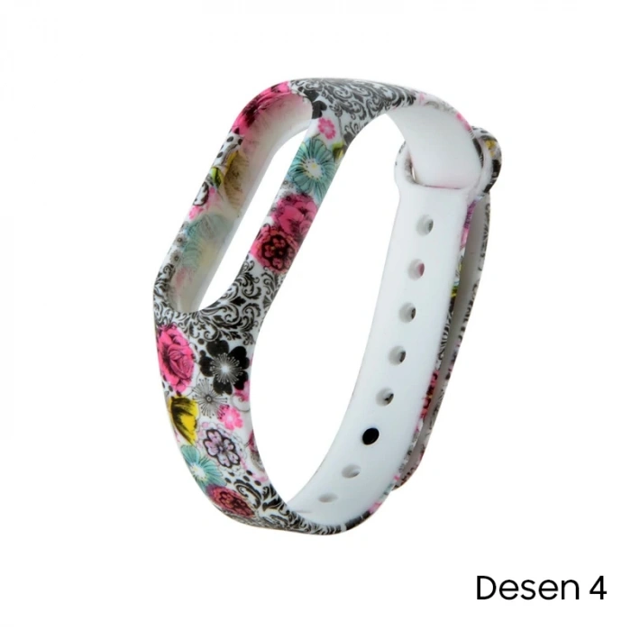 Xiaomi Mi Band 2 Akıllı Bileklik Kordonu Desenli-(5775)