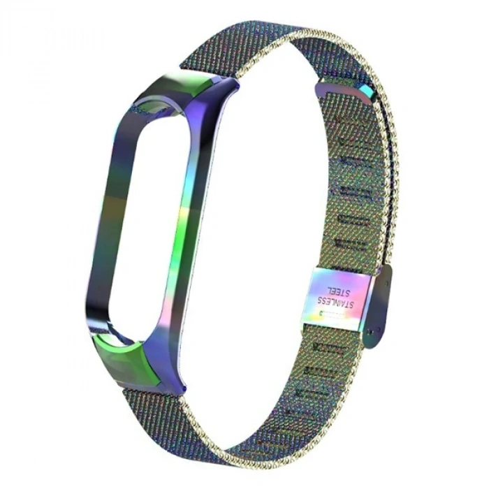 Xiaomi Mi Band 5 Metal Kayış Kordon Kopçalı Milano Loop-(5775)