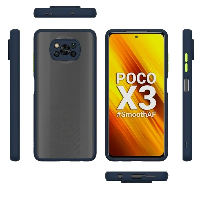 Xiaomi POCO X3 - POCO X3 Pro Kamera Korumalı Premium Silikon Kılıf-(5775)