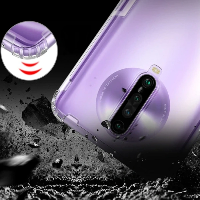 Xiaomi Redmi K30 Anti-Drop Darbe Emici Silikon Kılıf-(5775)