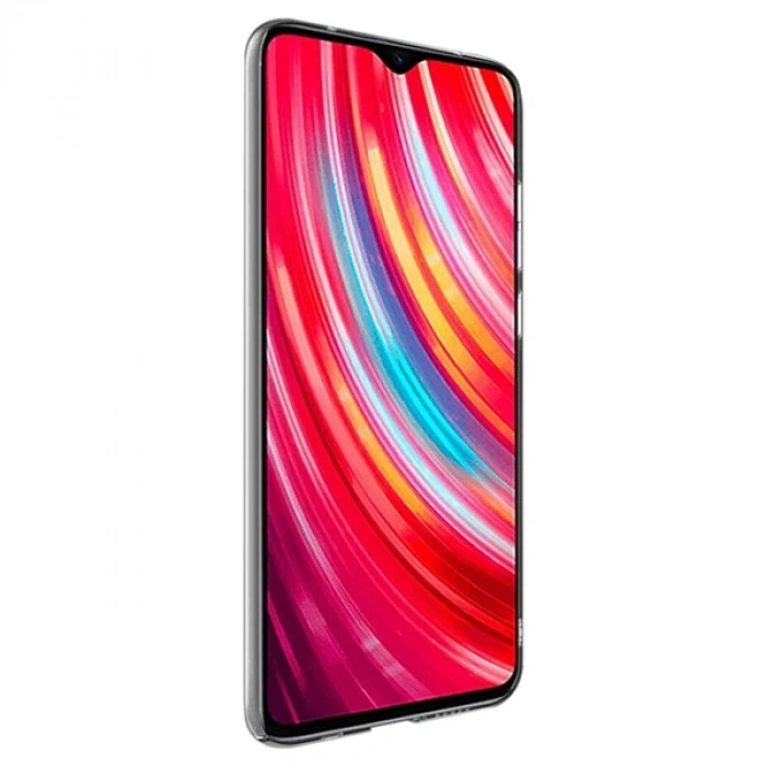 Xiaomi Redmi Note 8 Pro Kamera Korumalı Fit Şeffaf Silikon Kılıf-(5775)