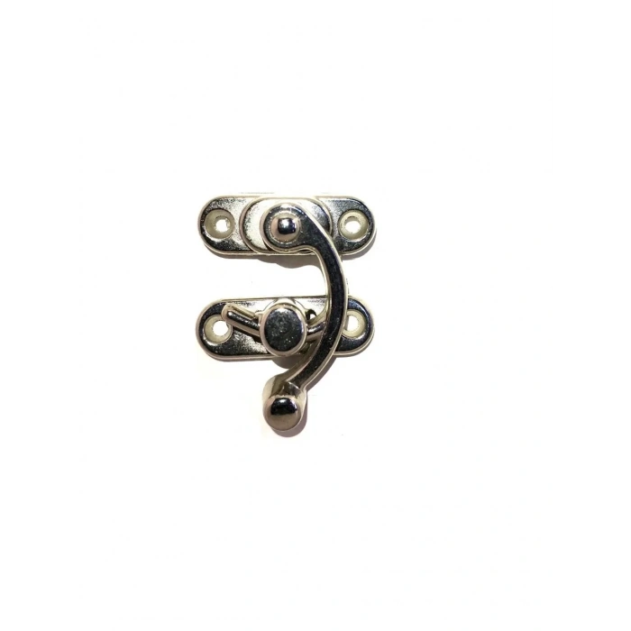 Yay Gözü, Ahşap Kutu Klipsi - Küçük 28x33 Mm, Nikel 1 Adet