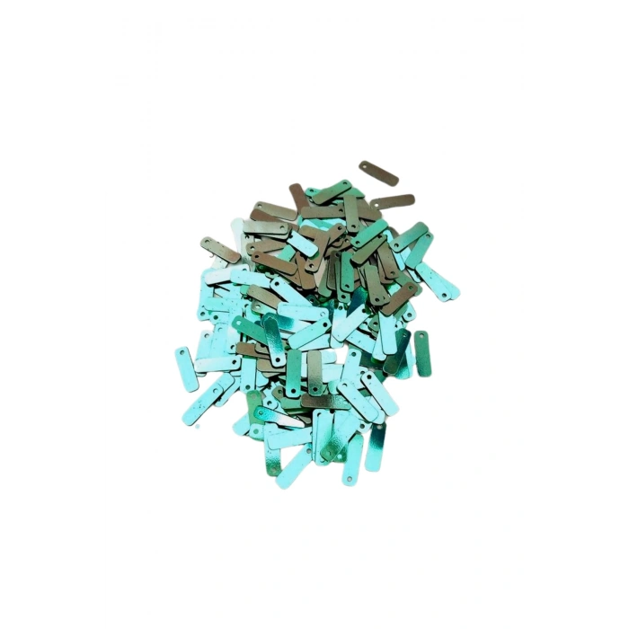 Yeşil 15 x 5 mm Dantel Oya Yazma Halhal Abiye Lazer Kesim Pul 1000 adet / 40 gram