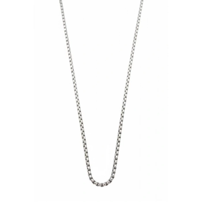 Yılan Zincir Kolye - 45 cm - Gümüş