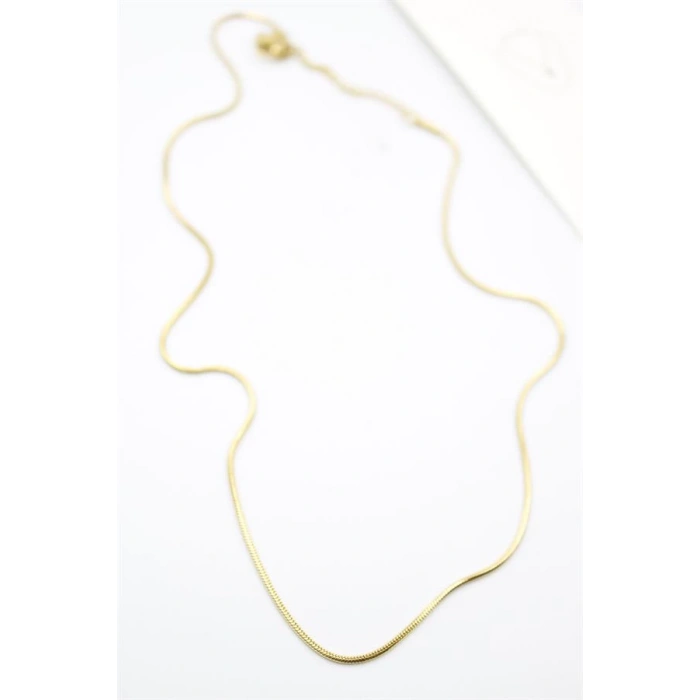 Yılan Zincir Kolye - 46cm - Altın