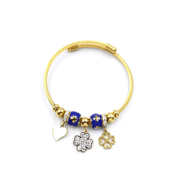 Yonca Charm Bilezik - Altın