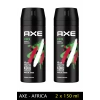 2 Adet Axe Africa Erkek Deodorant Sprey 150 ml