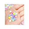 20 gr (100 adet) Şeker Rengi Akrilik Kalp Boncuklar Renkli Karışık Plastik Pastel Boncuklar Ara Boncuk Kalp Şekilli Kolye Bilezik için