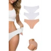 3 Adet Kadın Dikişsiz Lazer Kesim Esnek İz yapmayan Külot S3