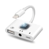 3in1 İPhone-İPAD lightning To Kulakılık ve Usb Kamera Okuyucu Otg-(5775)