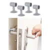 4 Adet Çok Amaçlı Vakumlu Kapı StoperiKablo OrganizeriTelefon Sabitleyici (4767)