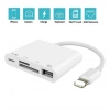 4in1 İPhoneİPad Lightning To TfSd Card Usb Kamera Adaptörü NK108L-(5775)