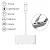 4in1 İPhoneİPad Lightning To TfSd Card Usb Kamera Adaptörü NK108L-(5775)