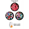 90 Adet 10 mm Polimer Kil Fimo Boncuk Takı Bileklik + 5 Metre Misina Hediye - Karışık - Bayrak - Ayıcık