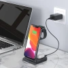 ALLY 15W 3in1 Şarj Standı Wireless Kablosuz Şarj iPhone+iWatch+AirPods YM-UD21-(5775)