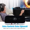 Ally 2in1 Kablosuz Bluetooth 5.0 Ses Alıcı Verici Receiver Transmitter Adaptör-(5775)